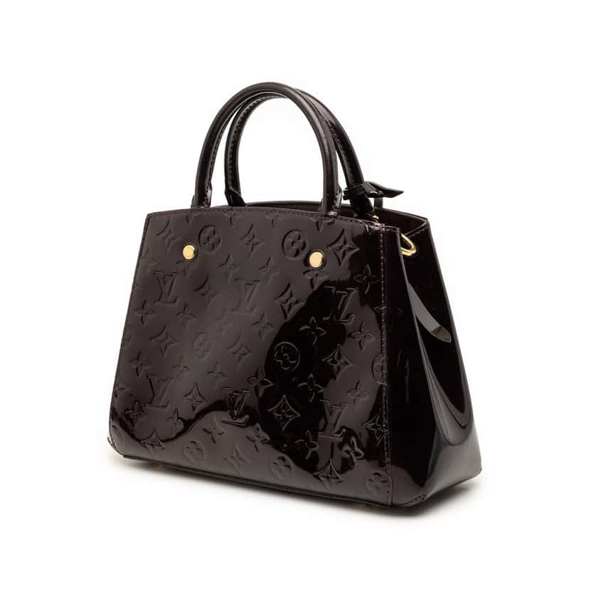 Louis Vuitton Monogram Vernis Montaigne BB Purple Leather Very good condition - Back View