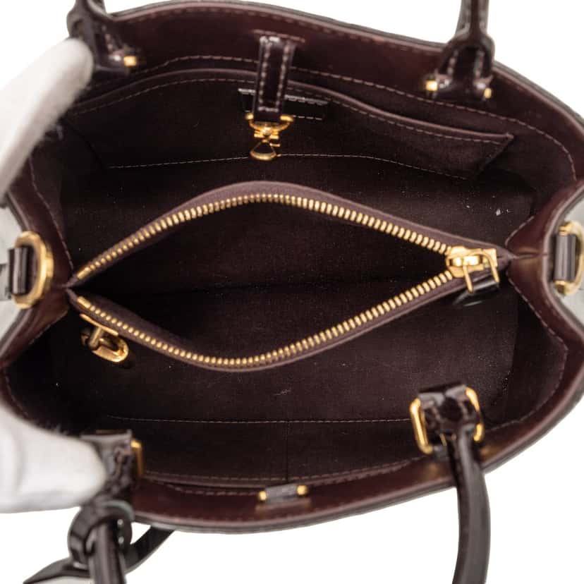 Louis Vuitton Monogram Vernis Montaigne BB Purple Leather Very good condition - Model View