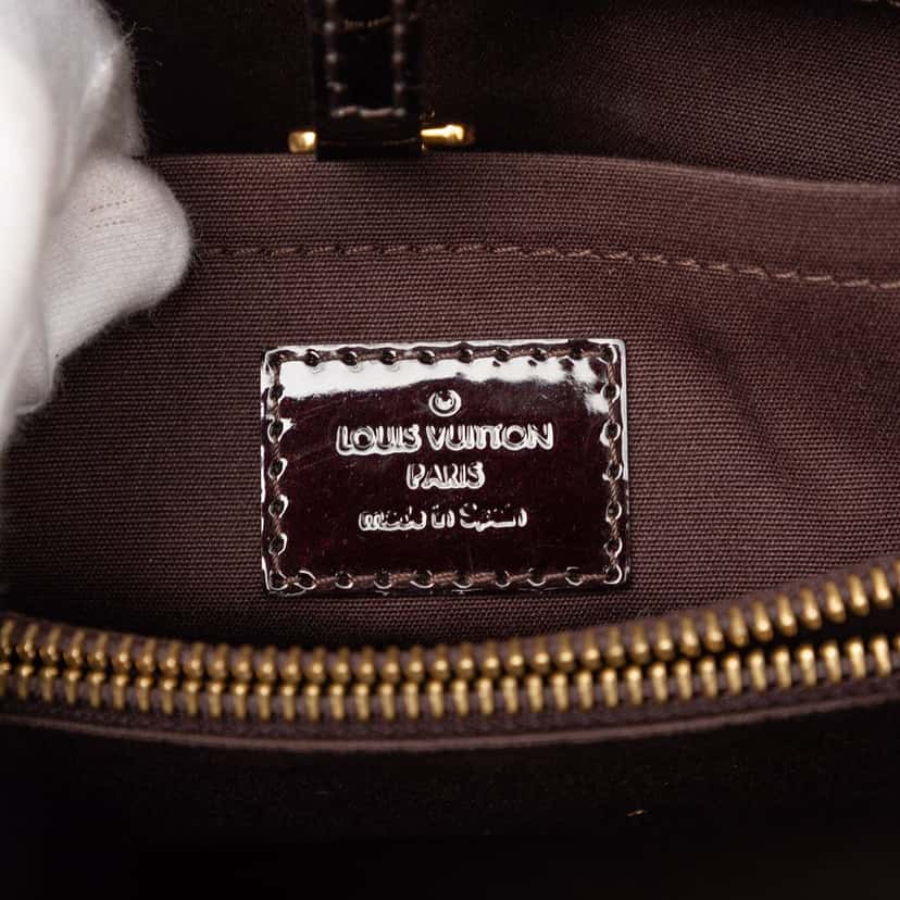 Louis Vuitton Monogram Vernis Montaigne BB Purple Leather Very good condition - Box View