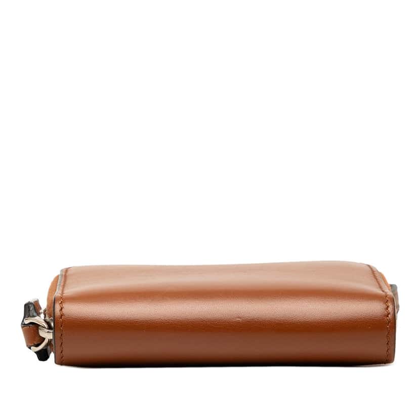 Valentino Leather VLogo Wallet On Strap Brown Leather Very good condition - Inside View