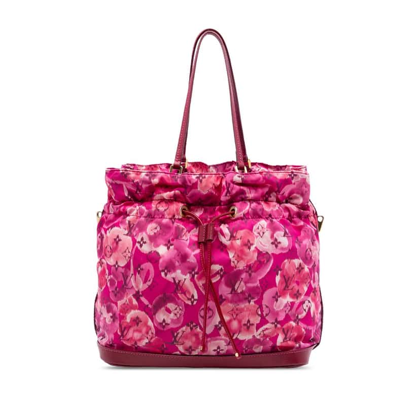 Louis Vuitton Limited Edition Monogram Nylon Ikat Noefull MM Pink Very good condition - Front View