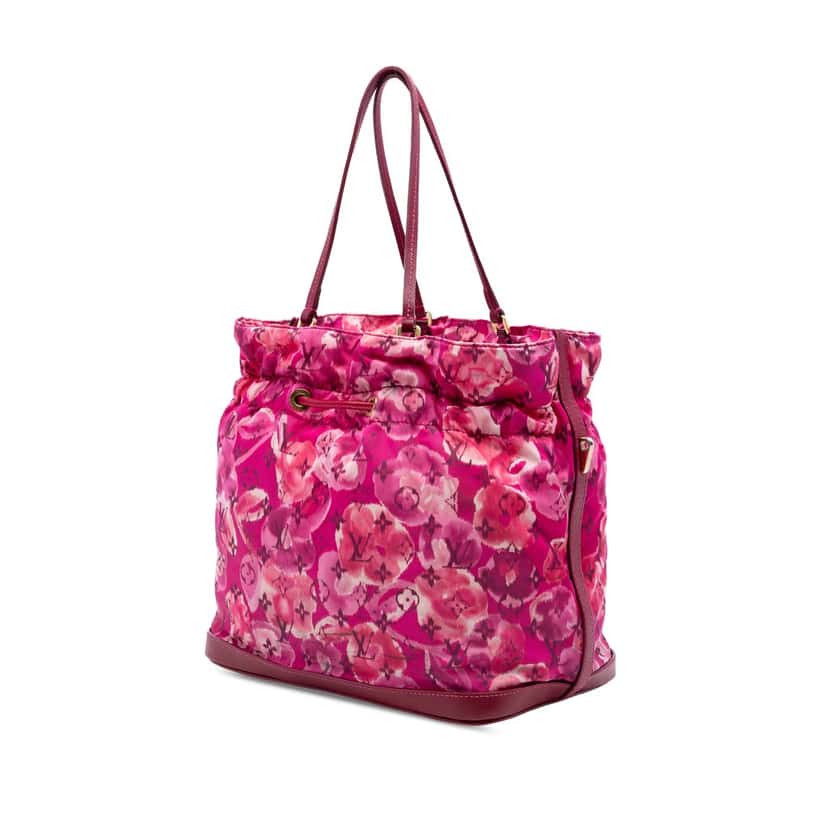 Louis Vuitton Limited Edition Monogram Nylon Ikat Noefull MM Pink Very good condition - Back View