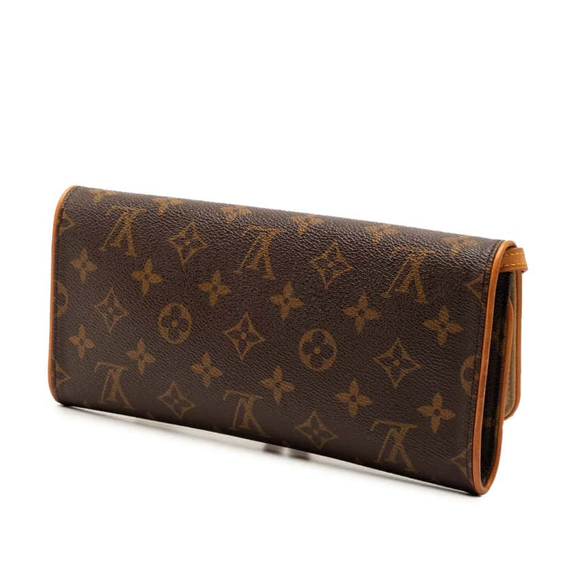 Louis Vuitton Monogram Pochette Twin GM Brown Very good condition - Back View