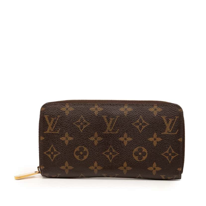 Louis Vuitton Monogram Zippy Long Wallet Brown Very good condition - Front View