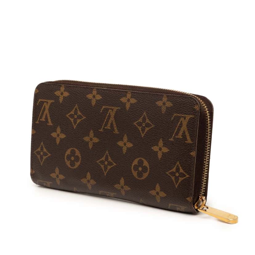 Louis Vuitton Monogram Zippy Long Wallet Brown Very good condition - Back View