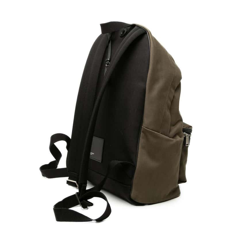 Saint Laurent Canvas City Backpack Brown Very good condition - Back View