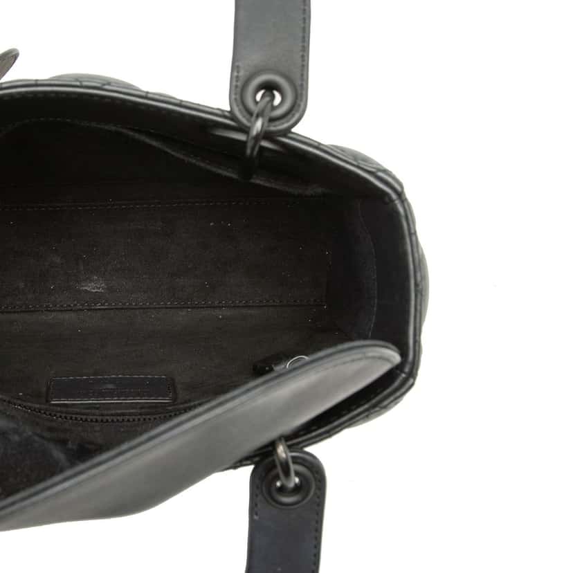 Dior Small Ultra Matte Calfskin Cannage My ABCDior Lady Dior Black Leather Very good condition - Model View