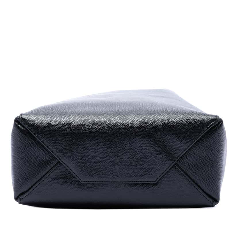 Celine Small Grained Calfskin Vertical Cabas Satchel Black Leather Very good condition - Inside View