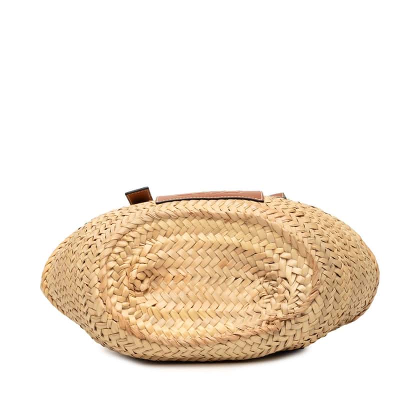 LOEWE Small Raffia Anagram Basket Tote Beige Very good condition - Inside View