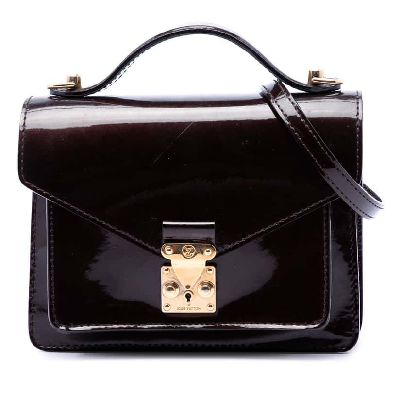 Louis Vuitton Vernis Monceau BB Purple Leather Very good condition - Front View