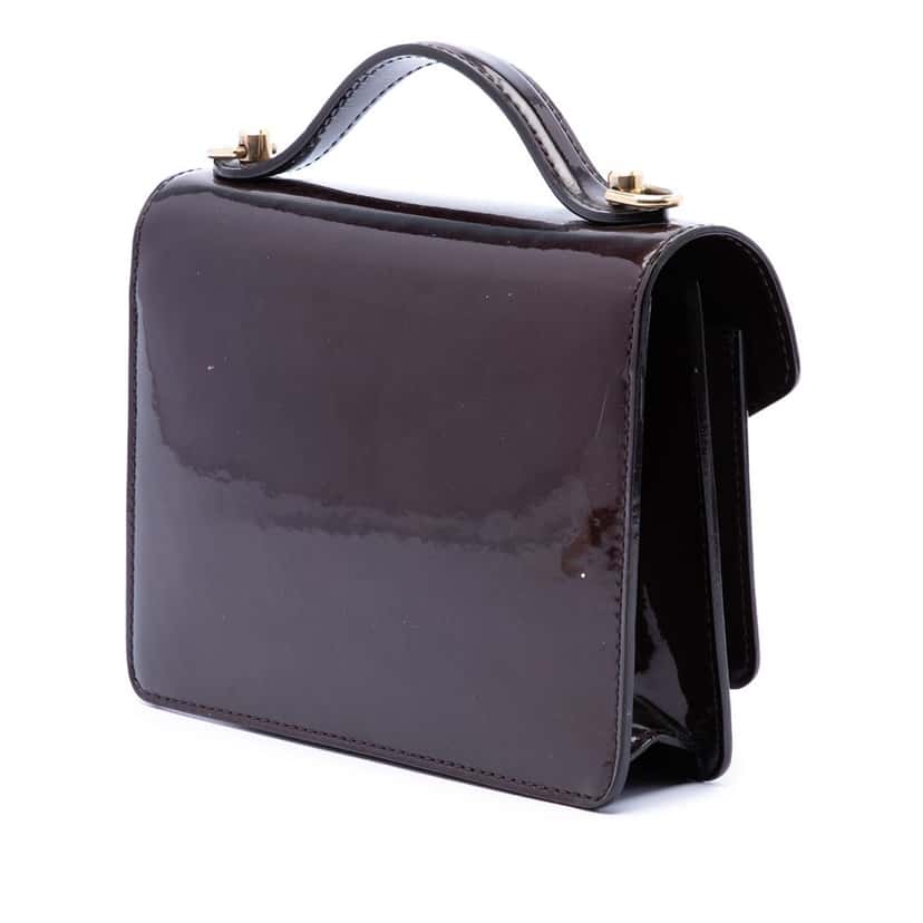 Louis Vuitton Vernis Monceau BB Purple Leather Very good condition - Back View