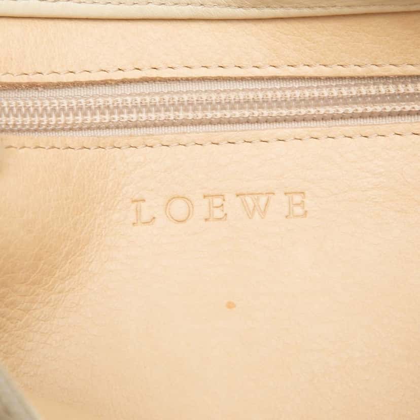 Loewe Suede Anagram Shoulder Bag Brown Leather Good condition - Box View