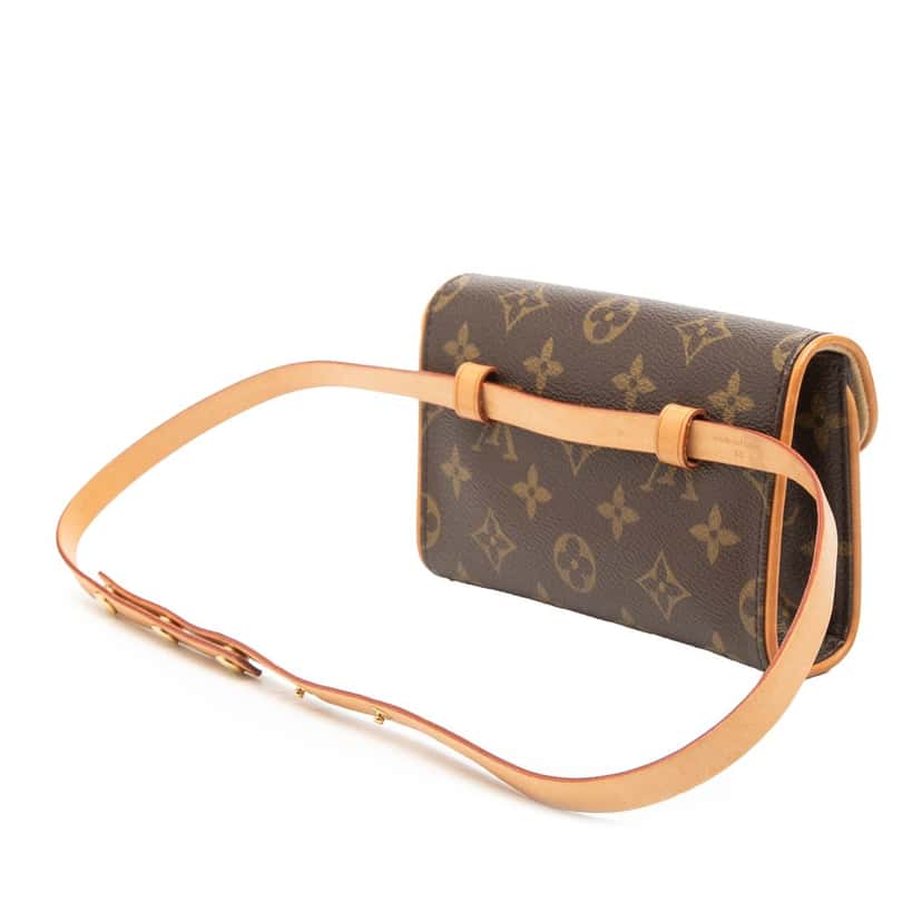 Louis Vuitton Monogram Pochette Florentine Brown Very good condition - Back View