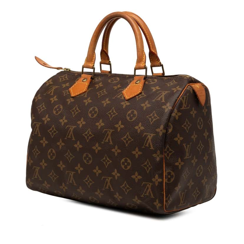 Louis Vuitton Monogram Speedy 30 Brown Good condition - Back View