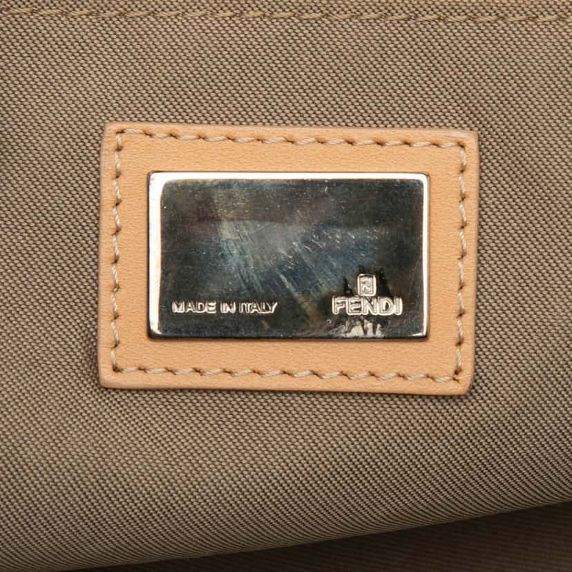 Fendi Large Zucchino Canvas Roll Tote Blue Very good condition - Box View