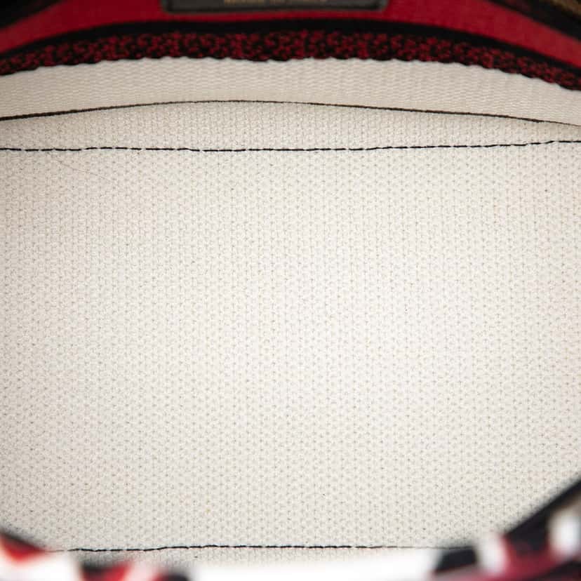 Dior Medium Embroidered Canvas Cupidon Lady D Lite White Very good condition - Model View