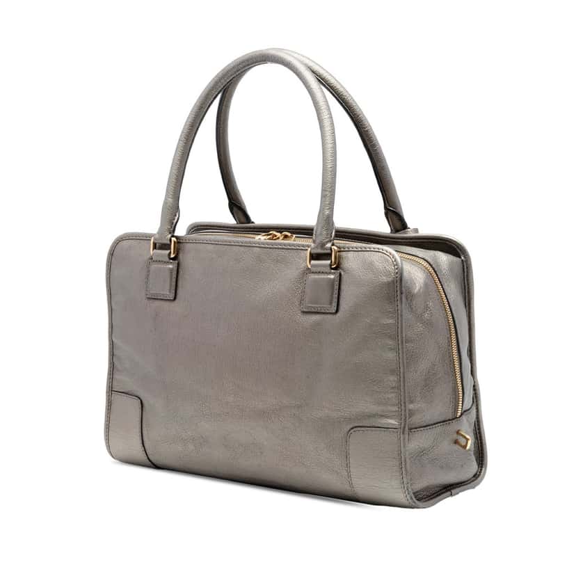 Loewe Metallic Goatskin Amazona 36 Gold Leather Good condition - Back View