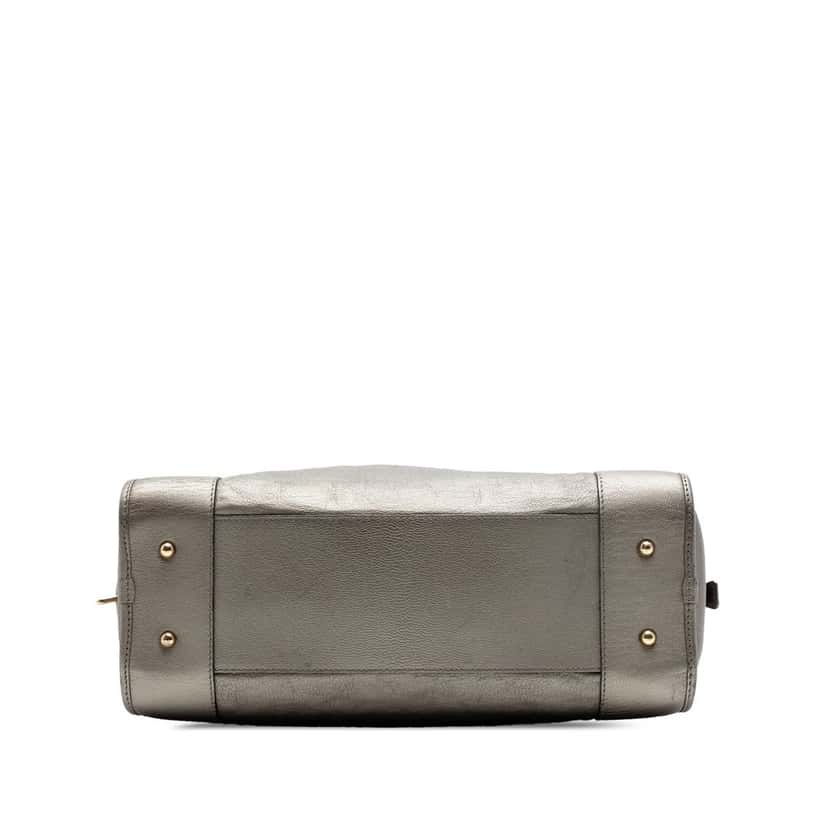 Loewe Metallic Goatskin Amazona 36 Gold Leather Good condition - Inside View