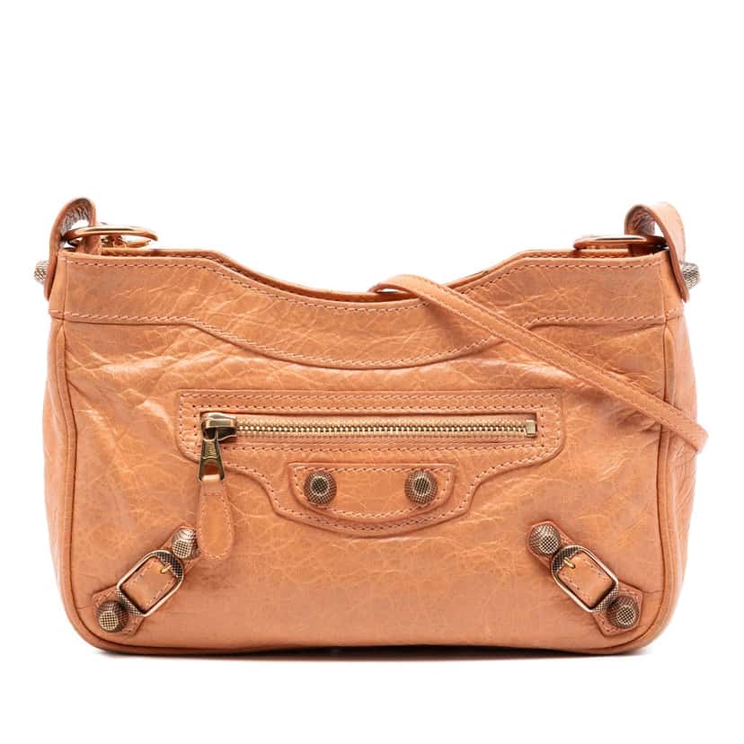 Balenciaga Lambskin Motocross Giant 12 Hip Crossbody Orange Leather Very good condition - Front View