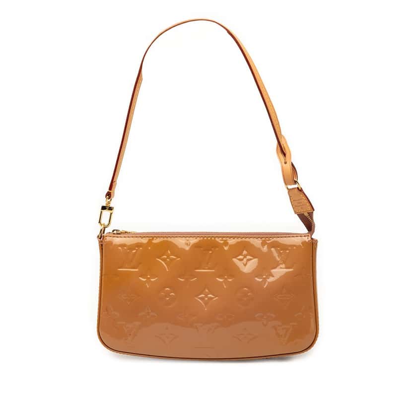 Louis Vuitton Monogram Vernis Pochette Accessoires Brown Leather Very good condition - Front View