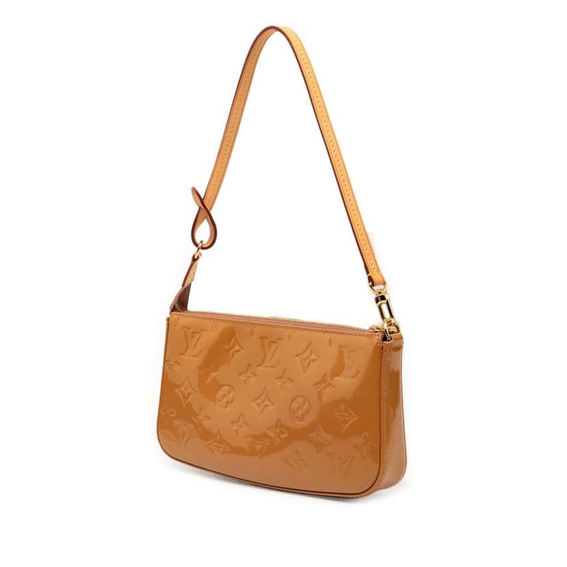Louis Vuitton Monogram Vernis Pochette Accessoires Brown Leather Very good condition - Back View