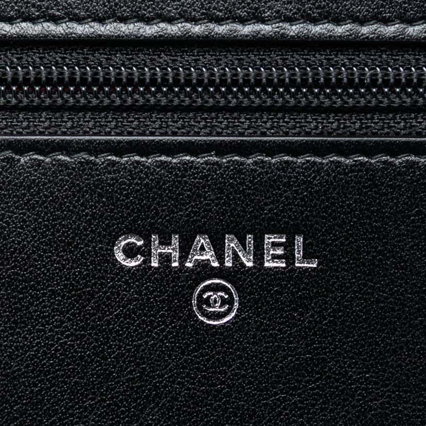 Chanel Bicolor Quilted Aged Calfskin Gabrielle Wallet On Chain Blue Leather Very good condition - Box View