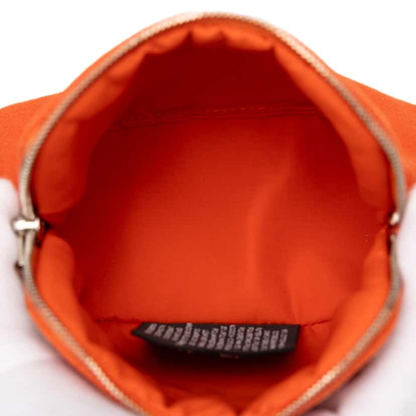 Hermès Mini Mini Canvas Bolide Case Orange Very good condition - Model View