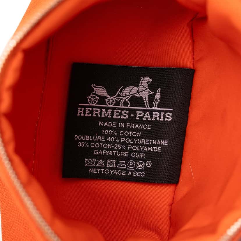 Hermès Mini Mini Canvas Bolide Case Orange Very good condition - Box View