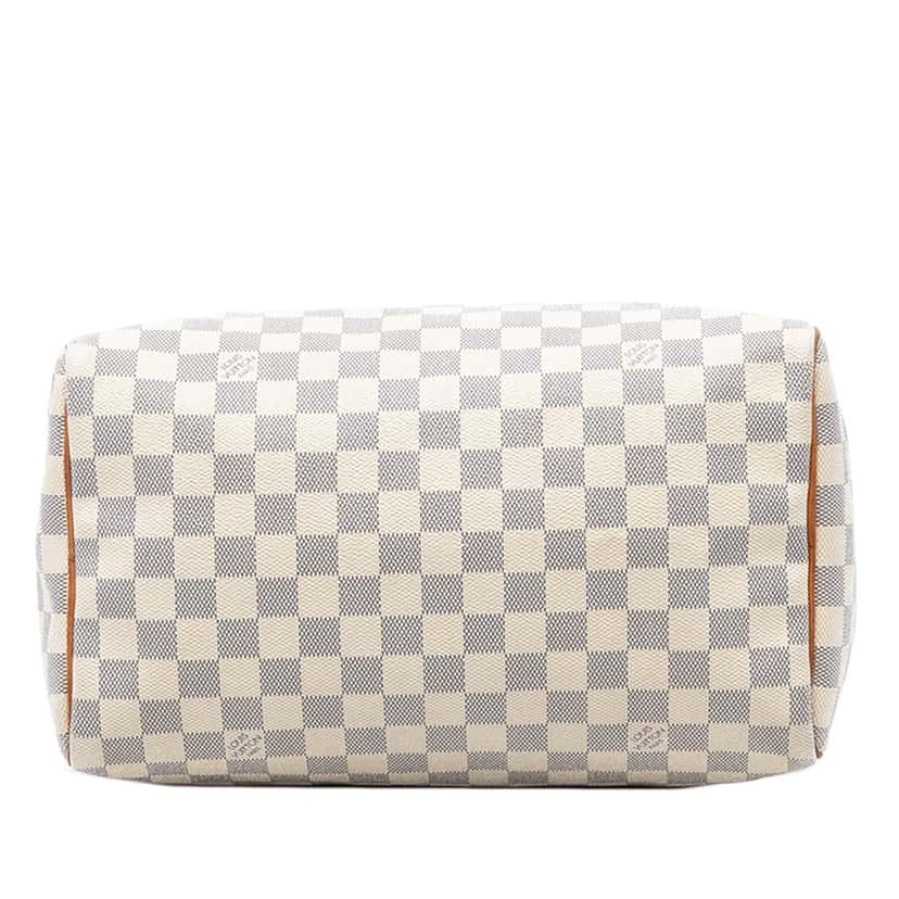 Louis Vuitton Damier Azur Speedy 30 White Very good condition - Inside View