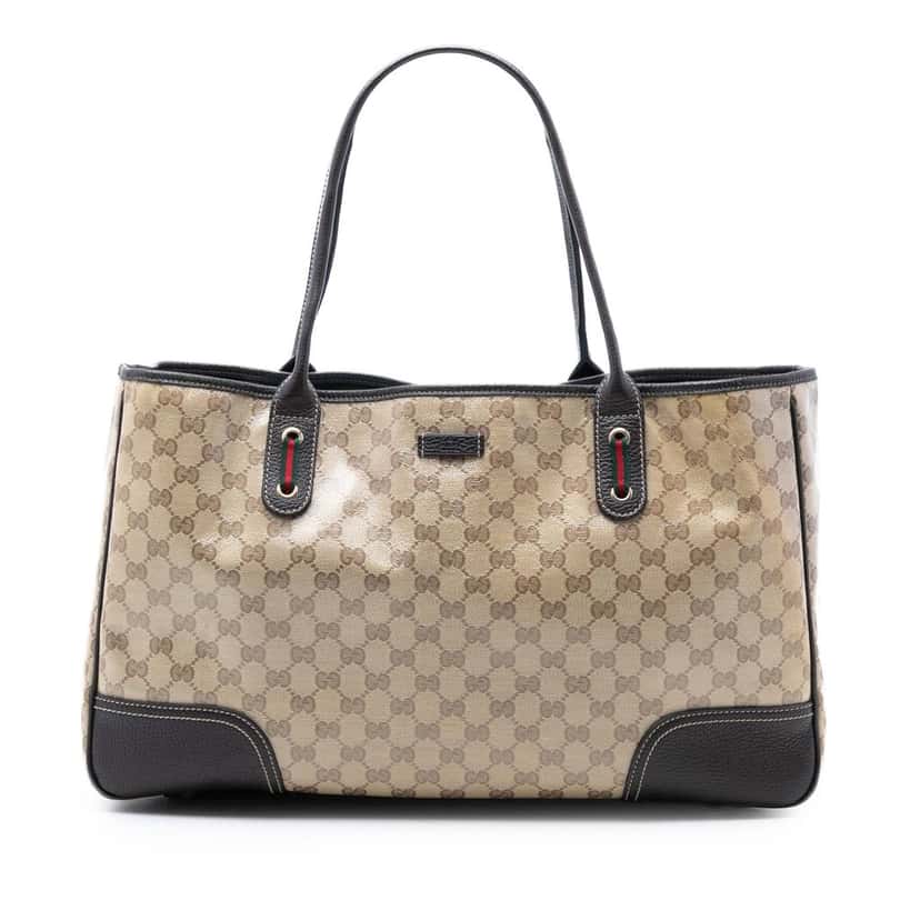 Gucci GG Crystal Princy Tote Beige Very good condition - Front View