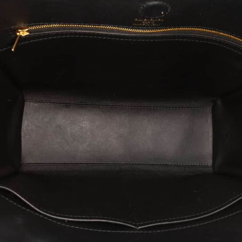 Balenciaga Mini Smooth Calfskin Hampton Carry All Satchel Black Leather Very good condition - Model View