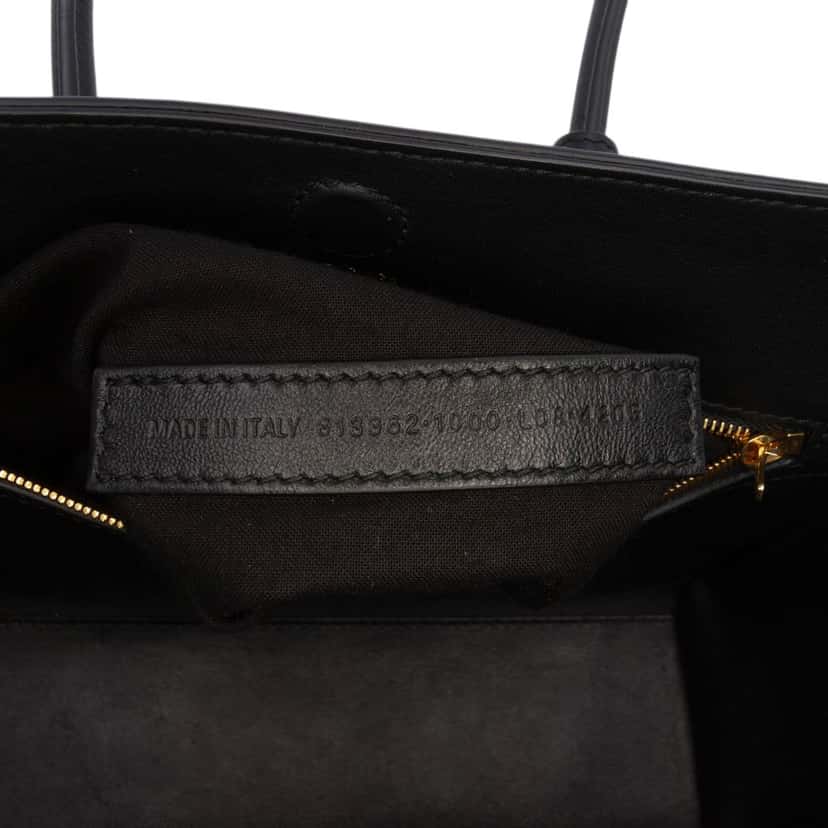 Balenciaga Mini Smooth Calfskin Hampton Carry All Satchel Black Leather Very good condition - Box View