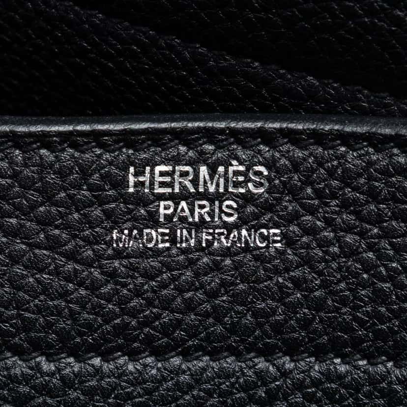 Hermès Togo Sac a Depeches 41 Black Leather Very good condition - Box View