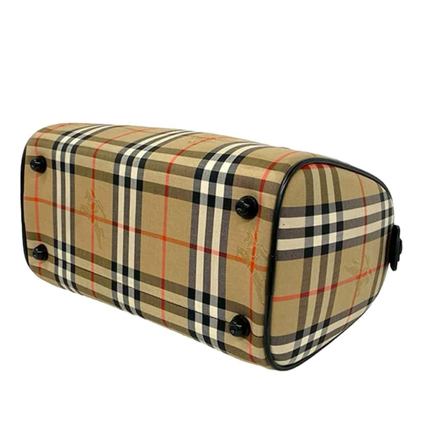 Burberry Haymarket Check Canvas Boston Bag Beige Very good condition - Inside View