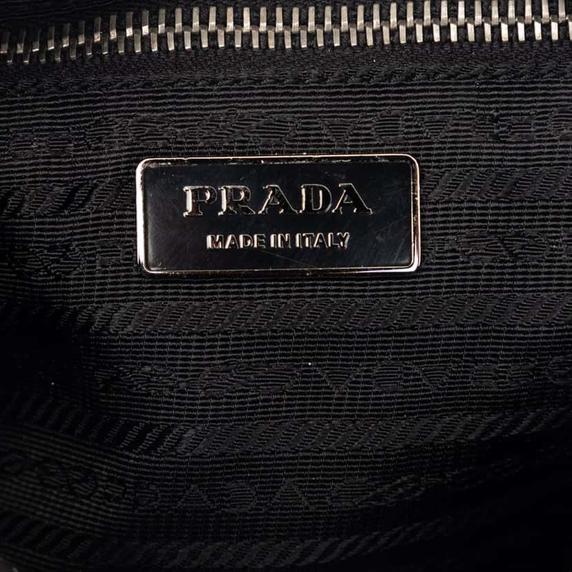 Prada Tessuto Stampato Satchel Brown Very good condition - Box View