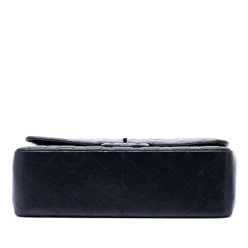Chanel Jumbo Classic Lambskin Double Flap Black Leather Very good condition - Inside View