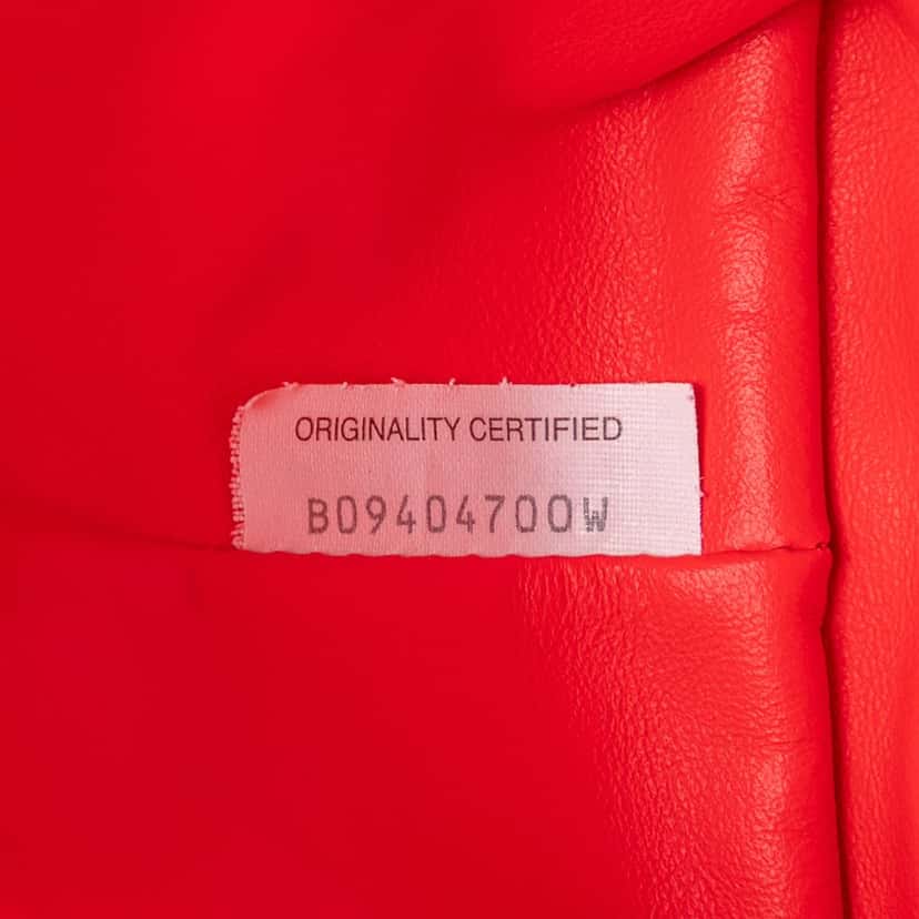 Bottega Veneta Nappa Intrecciato Wristlet Pouch Red Leather Very good condition - Box View