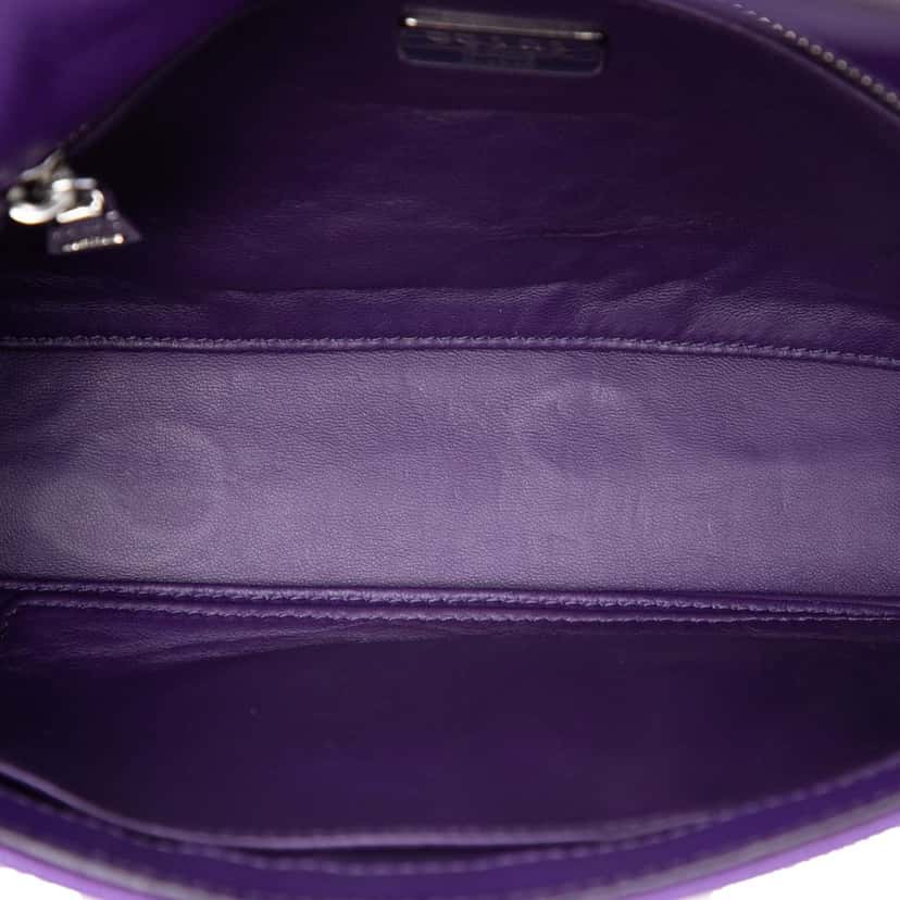 Prada Saffiano Sound Lock Crossbody Purple Leather Very good condition - Model View