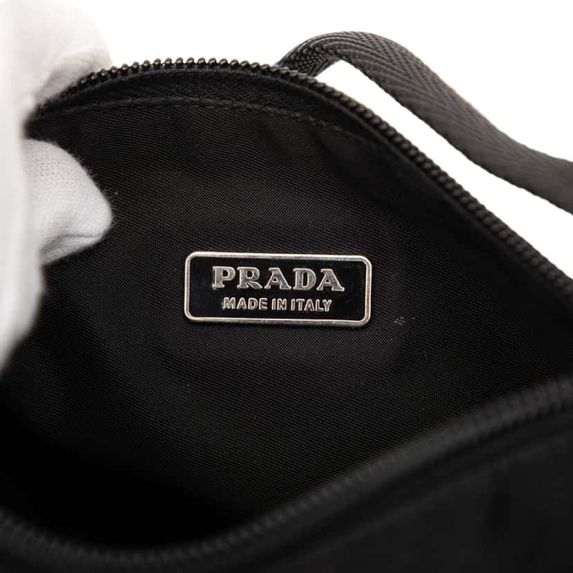 Prada Tessuto Pochette Black Very good condition - Box View