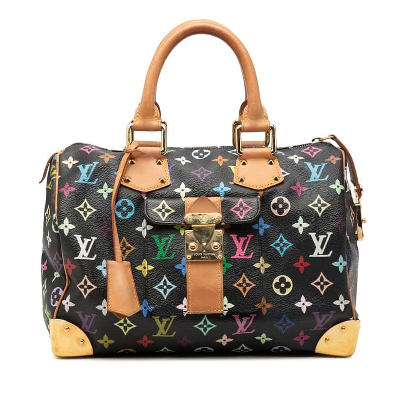 Louis Vuitton Monogram Multicolore Speedy 30 Black Very good condition - Front View