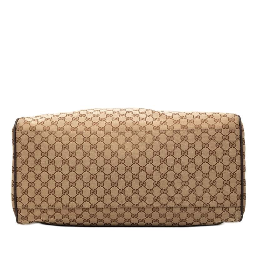 Gucci GG Canvas Web Travel Bag Beige Very good condition - Inside View