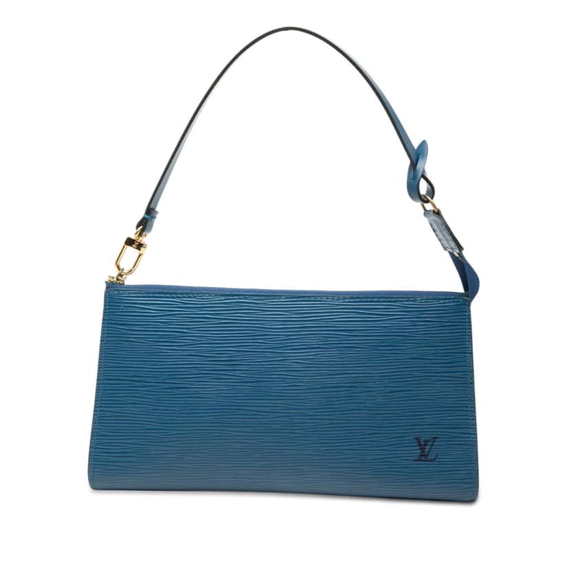 Louis Vuitton Epi Pochette Accessoires Blue Leather Very good condition - Front View