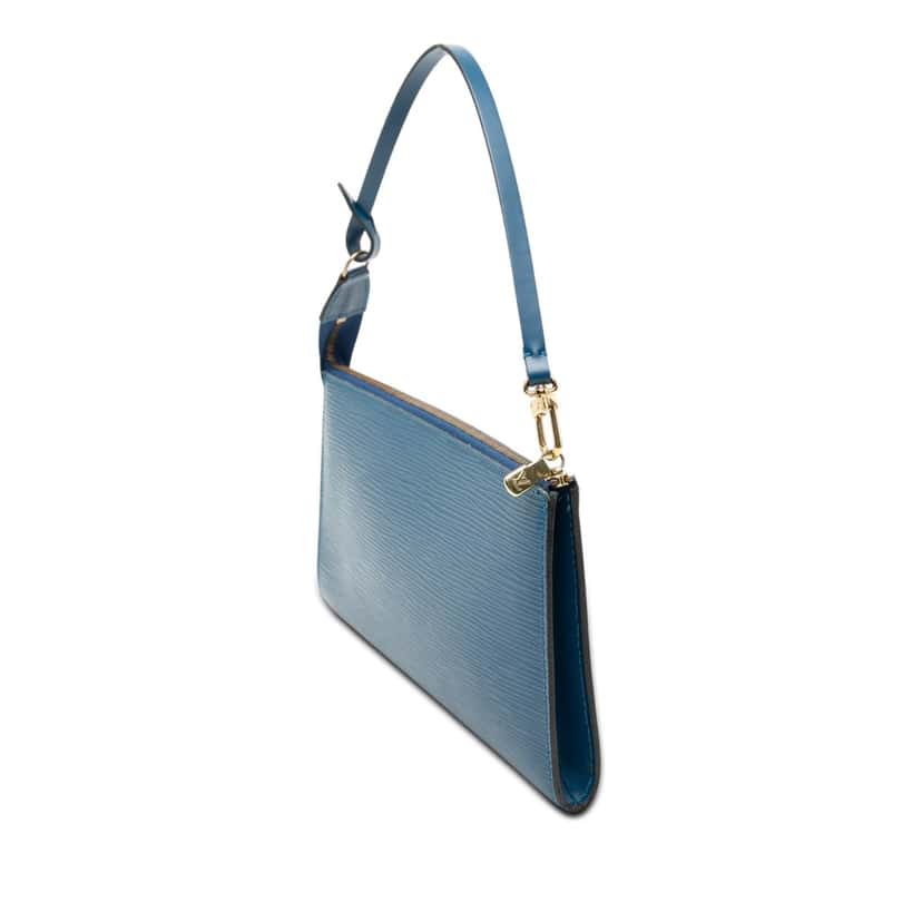 Louis Vuitton Epi Pochette Accessoires Blue Leather Very good condition - Back View