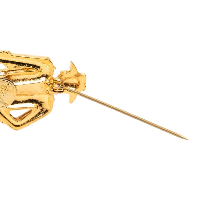 Chanel Gold Plated Coco Mademoiselle Pin Brooch Gold Metal Very good condition - Inside View
