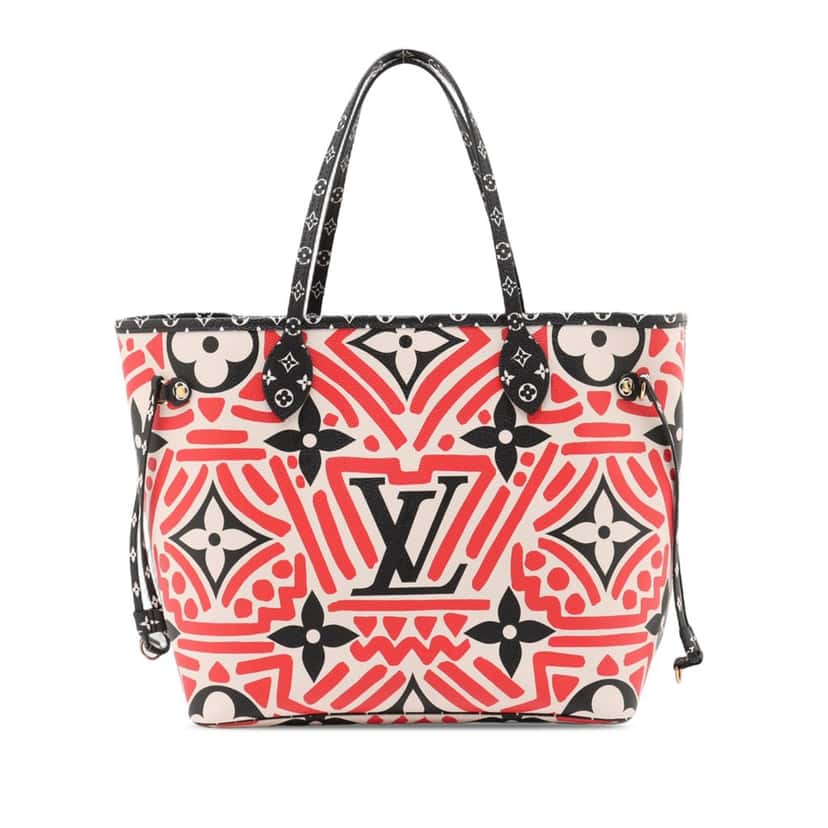 Louis Vuitton Monogram Giant Crafty Neverfull MM Red Very good condition - Back View