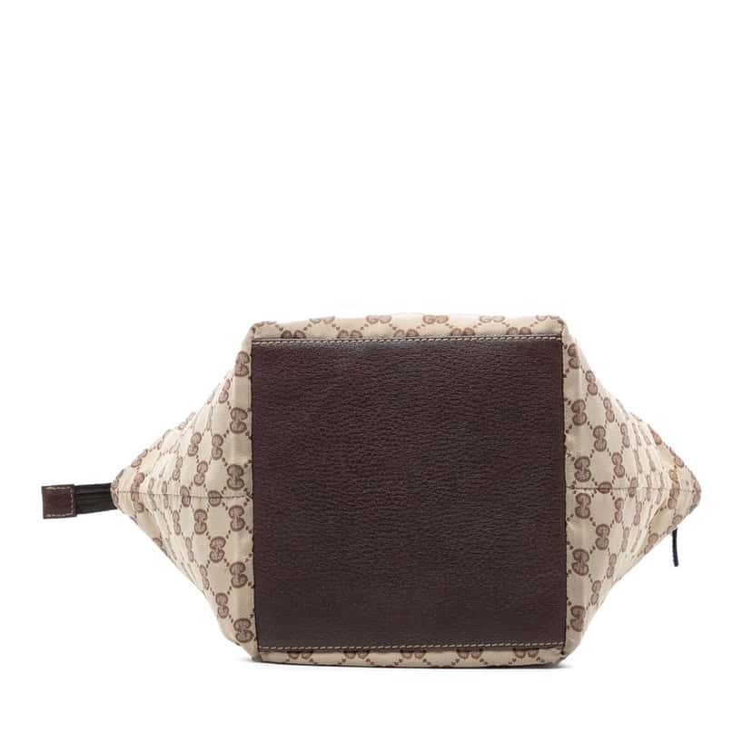 Gucci GG Canvas Web Tote Beige Very good condition - Inside View