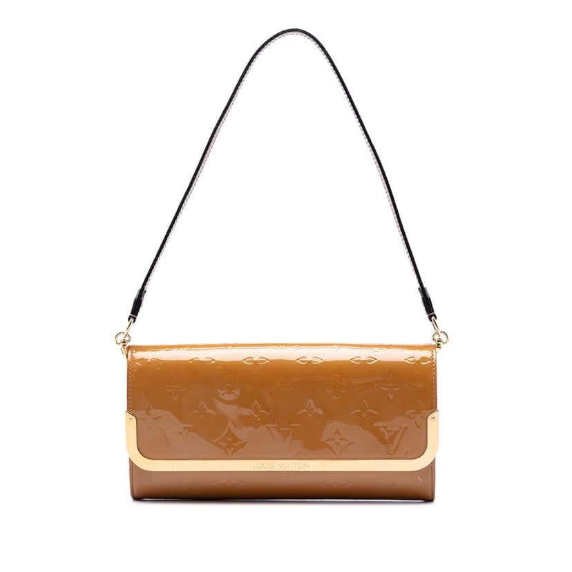 Louis Vuitton Monogram Vernis Rossmore MM Brown Leather Very good condition - Front View