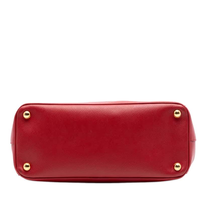 Prada Small Saffiano Lux Galleria Double Zip Satchel Red Leather Very good condition - Inside View