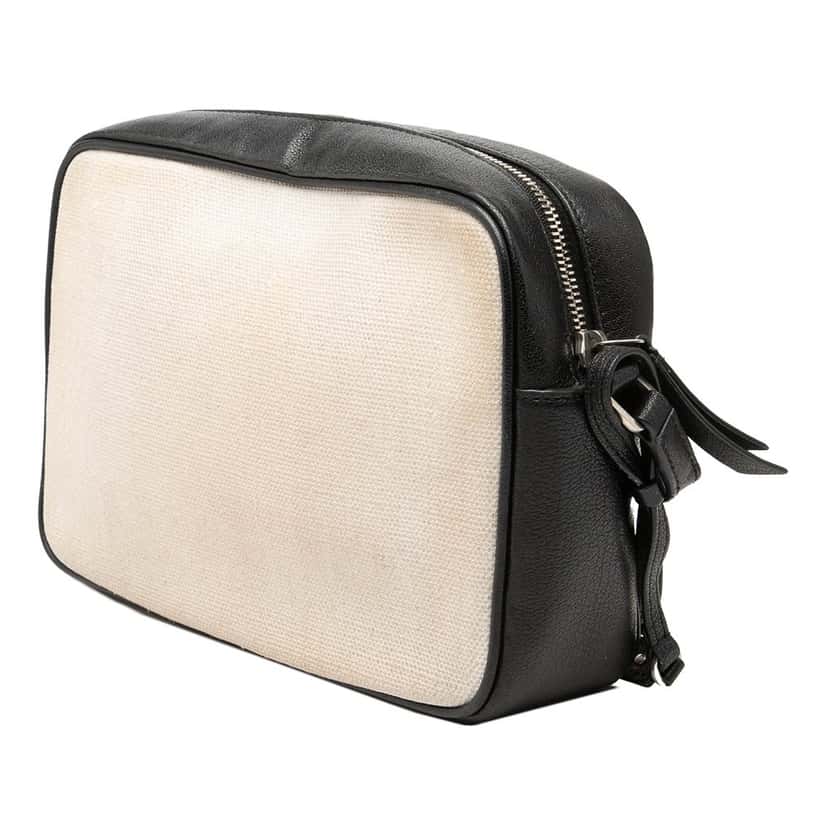 Saint Laurent Canvas Monogram Lou Camera Bag White Very good condition - Back View