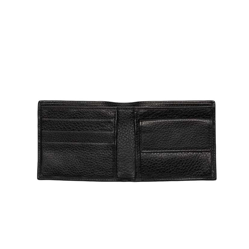 Gucci Calfskin Web Interlocking G Bifold Wallet Black Leather Very good condition - Model View